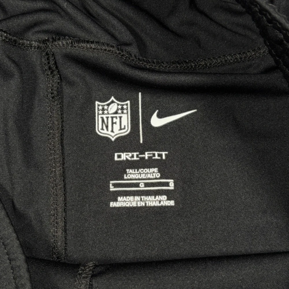 Nike Shorts Mens Large Tall Black Raiders NFL Dri-FIT Athletic Training Gym